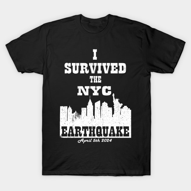 Vintage I Survived The NYC Earthquake T-Shirt by LEGO